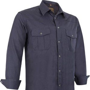 XXL Men's Grey Dress / Work Shirt Casual